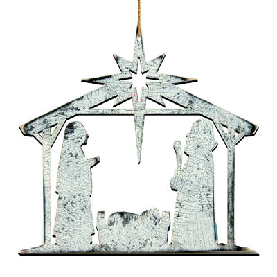 5'' Wood Holiday Shaped Ornament