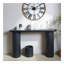 Console en bois, console noire moderne, table d'entrée cannelée de l 56 po, table d'entrée noire