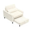 Fauteuil beige confortable pour petit appartement avec balcon et canapé-lit-1667591946