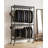 Heavy‑Duty Rolling Clothes Rack with Double Hanging Rods