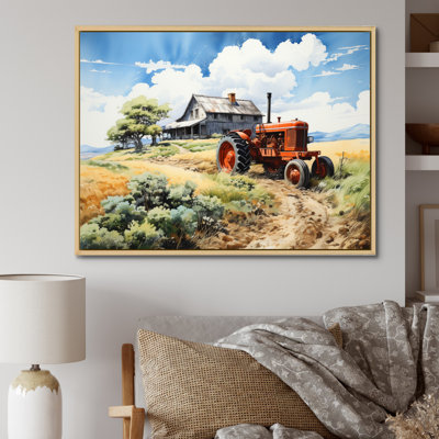 "Farmhouse Tractor", reproduction sur toile