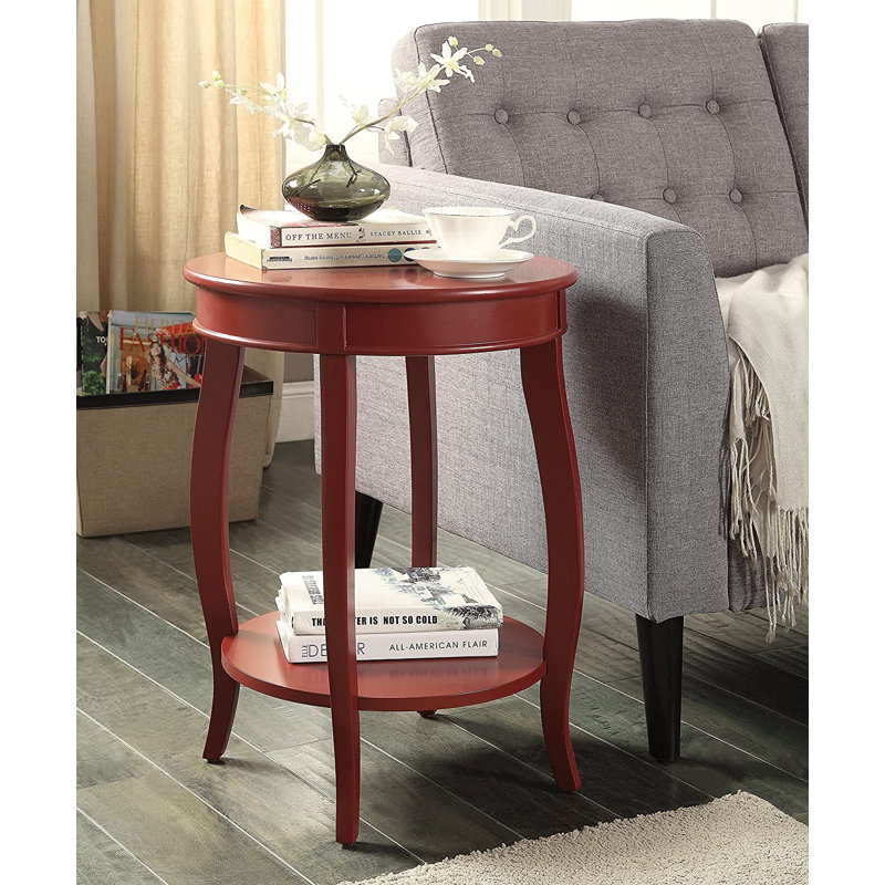 Kristian End Table, Red
