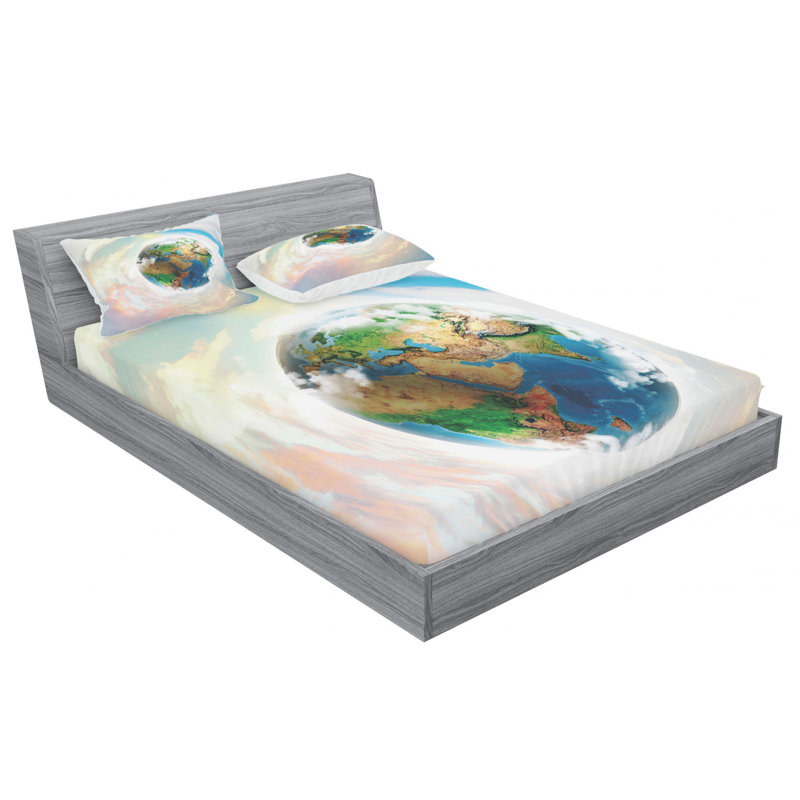 Microfiber Sheet Set, Queen Sheet Set + Fitted Sheet + 2 Pillowcases
