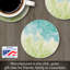 Dessous de verre rond Salty Wash