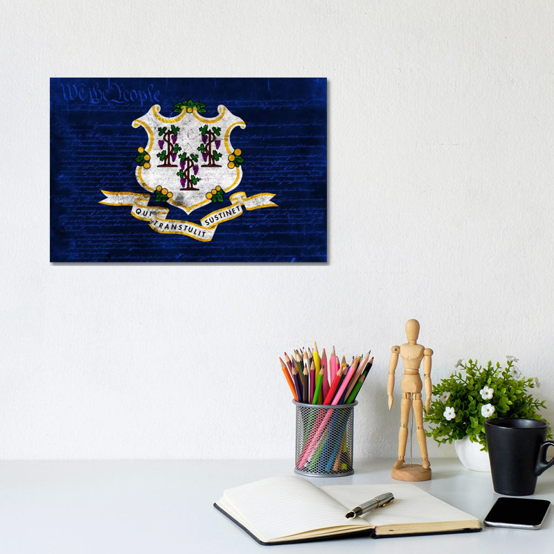 Connecticut (U.S. Constitution) - Wrapped Canvas Print, 20.32 cm H x 30.48 cm W