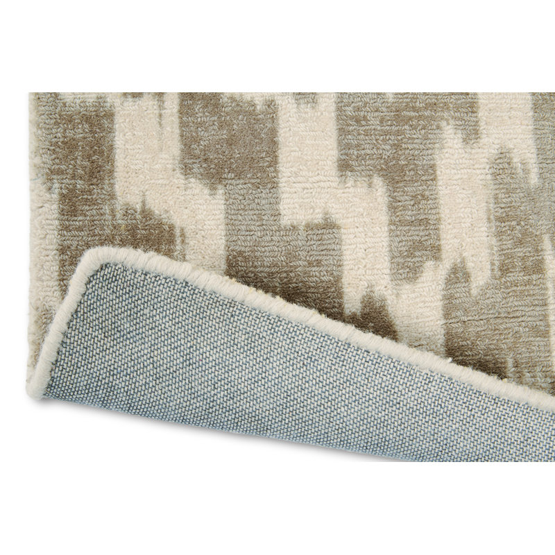 Damiracle Wool Geometric Indoor Rug, Rectangle 5'3" x 7'6"