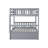 58" W Solid Wood Bunk Bed with Trundle and Convertible Design -134682257