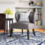 Fauteuil d'appoint en similicuir sans accoudoirs Alfredia-602785319