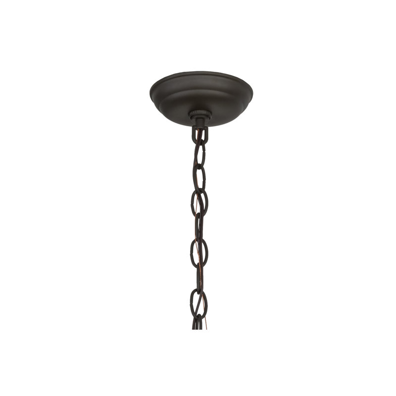 Luminaire suspendu pour 2 lumières unique, Bronze huilé