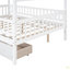 Lit double en bois avec deux tiroirs-1011664171