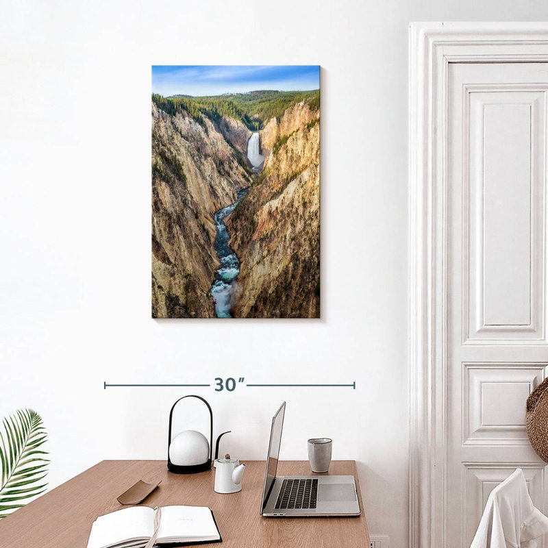 Alvord Yellowstone River Grand Canyon, H 30 po x l 20 po