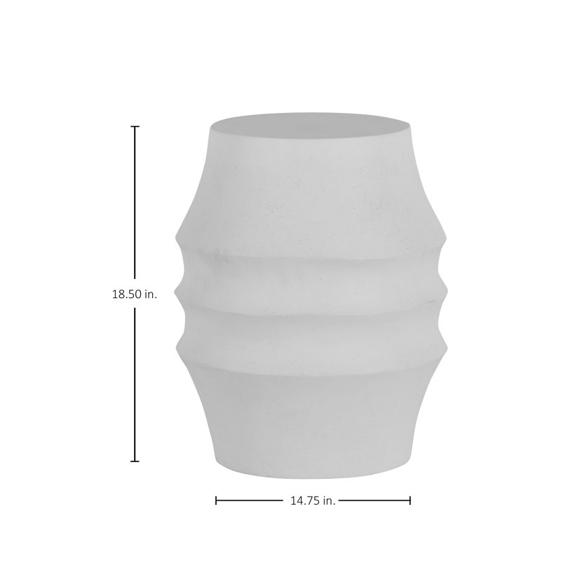 Faux Stone Decorative Stool, Natural Stone