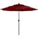 Bettine 120'' Market Umbrella - 3-Tiered Sunshade with Push Button Tilt and Easy-Open Crank