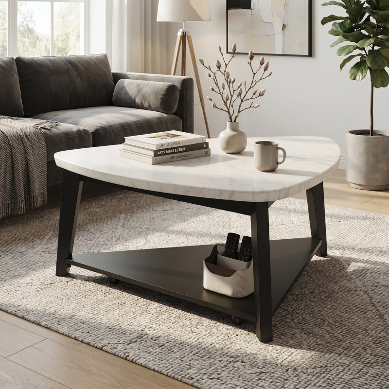 Horrocks Genuine Marble Triangular Coffee Table