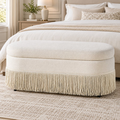 Upholstered Shoe Storage Bench, With Metal Legs, Beige