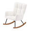 Chaise berçante rembourrée avec dossier haut Comfy