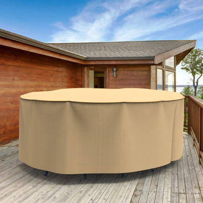 Eduardo Outdoor Patio Oval Table & Chairs Set Cover