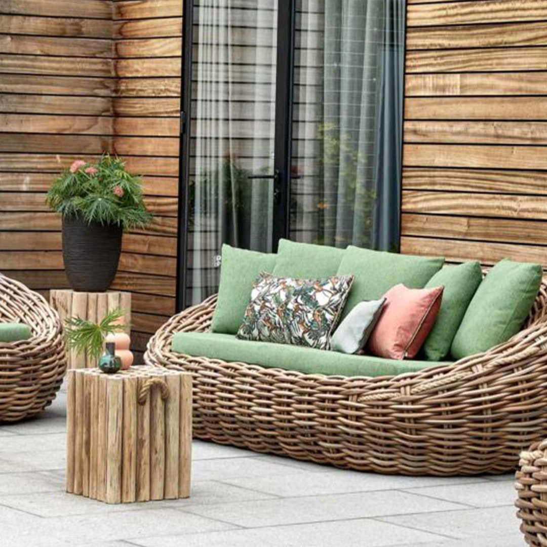 Gartensofa Busick mit Kissen