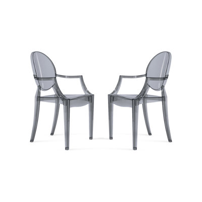 Modholic Ghost Armchair, Smoke Gray (Set Of 2)