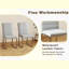 Ensemble de 2 chaises de bureau / salle à manger en polyuréthane de qualité supérieure avec mousse haute densité, pieds en fer robuste (galvanoplastie / peinture en aérosol), plusieurs couleurs. Assemblage facile-1604342172