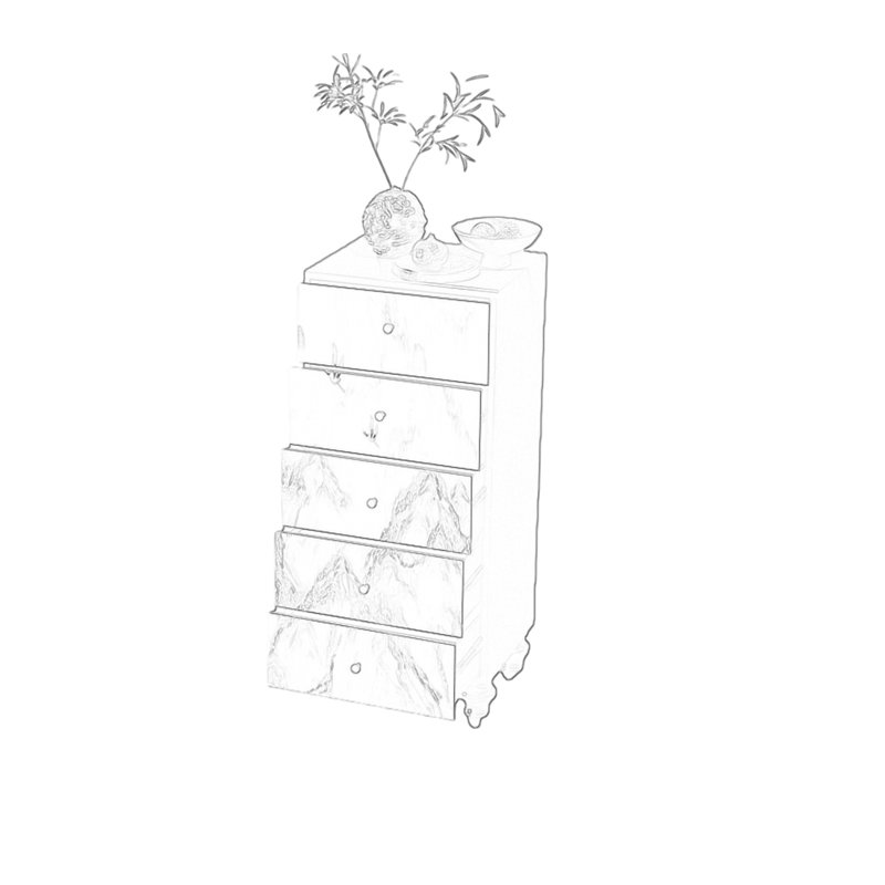 Armoire de rangement en bois de frêne
