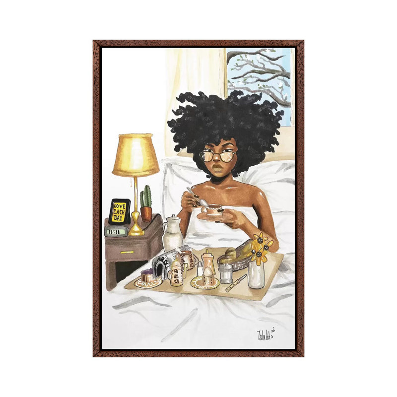 An Ode To Nina - Print on Canvas, 66.04 cm H x 45.72 cm W, Classic Brown Wood Framed