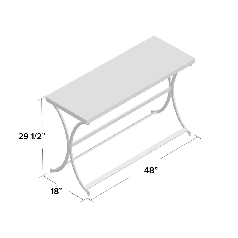 Tramale 48'' Stone Top Console Table