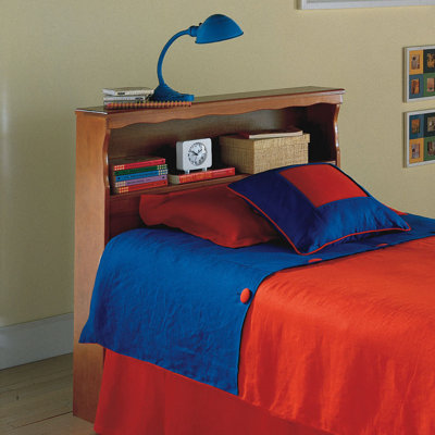 Ringold Twin Solid Wood Bookcase Headboard