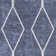 Pymble Geometric Machine Washable Area Rug in Navy Blue