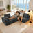 Boneless 103” Modular Sectional Cloud Sofa For Living Room Modern Minimalist Couch With L-shaped Chaise Upholstered Corduroy Couch , Deep Seat, No Assembly Required-803722757-803722779