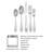 Spode Christmas Tree 20 Pc Cutlery Set
