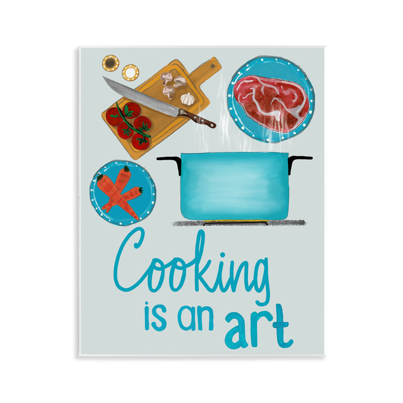 «Kitchen Is An Art», plaque murale, design par Christine Becker