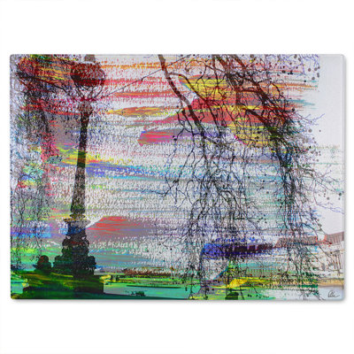 London Street Light Glass Chopping Board
