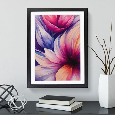Stunning Watercolour Flowers No.2 1 Piece Single Picture Frame Painting