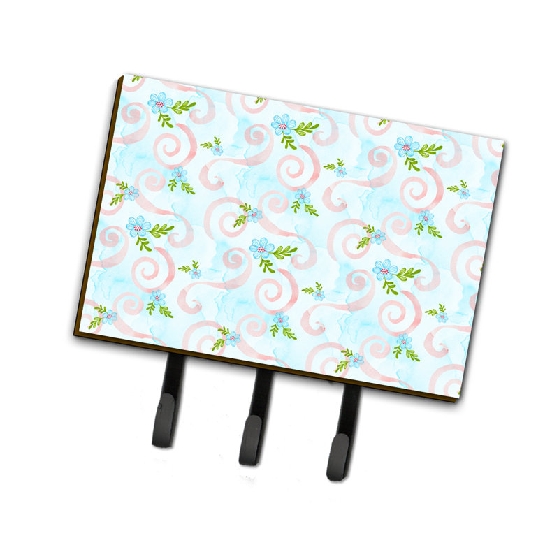 Metal Wall Organizer with Key Hooks