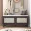 Banc d'entrée en rotin avec rangement Boho-1967951089