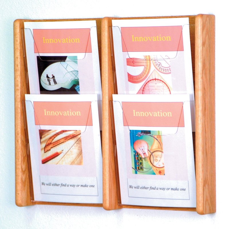 Magazine Rack, Light Oak
