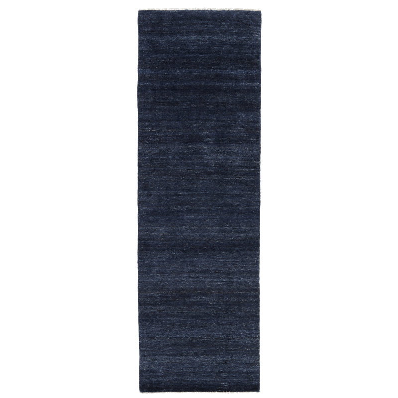 SAGA Hand Knotted Wool Area Rug, Runner 3' x 10'
