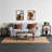 Rustic Hickory & Iron Three-Tier Shelf-1812439524