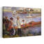 «Oarsmen At Chatou», 1879, reproduction d'art contemporain classique de style bord de mer violet-133314625