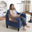Mid-Century Accent Chairs Featuring Removable Cushions-2051752416