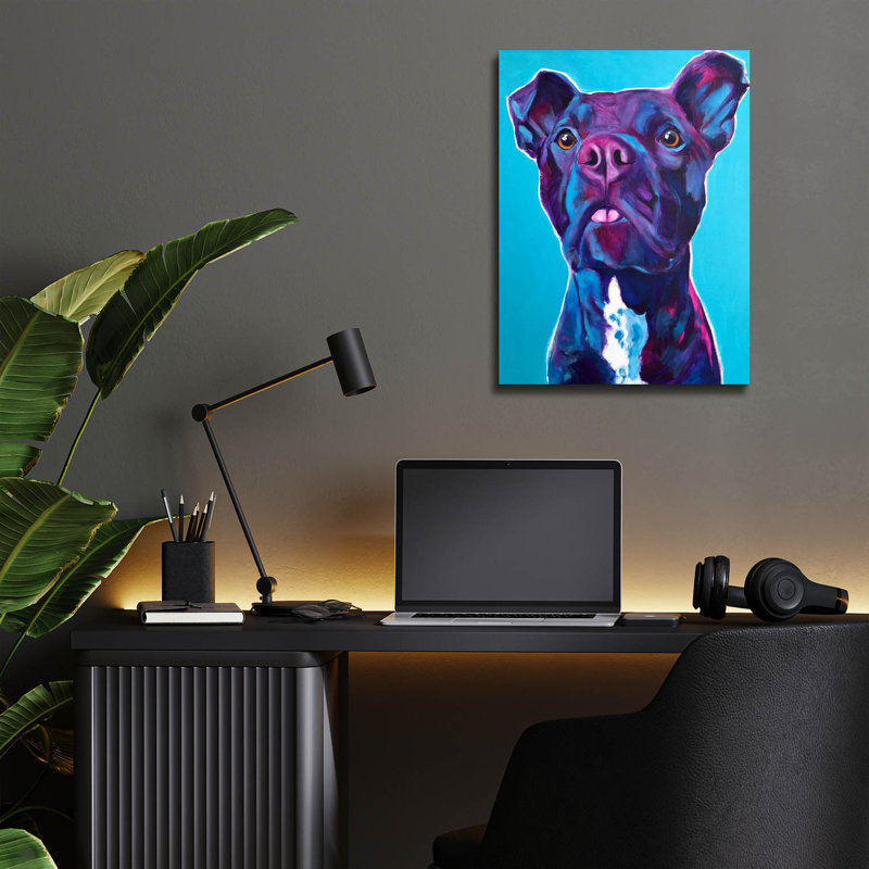 «Pit Bull - Neko» par Dawg Painter, H 16 po x l 12 po x P 0,13 po