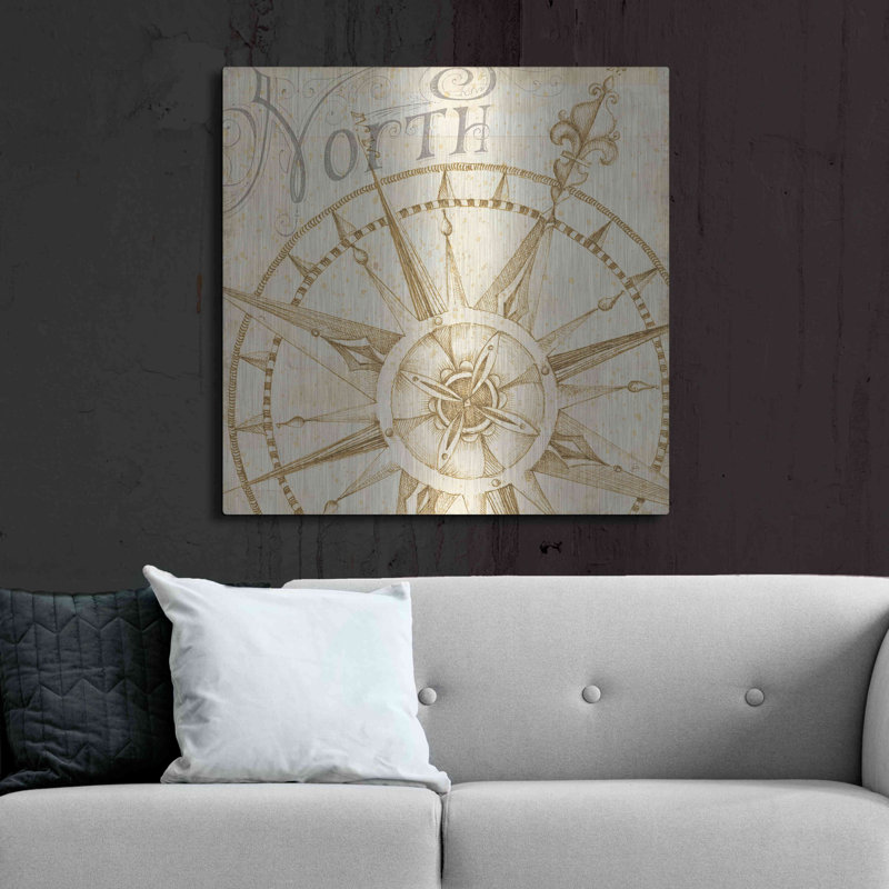 «Coast To Coast Sepia I» par Daphne Brissonnet, H 36 po x l 36 po