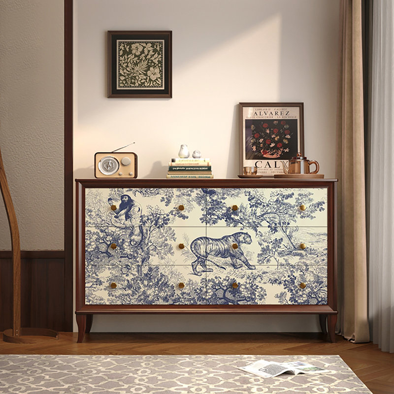 Armoire de rangement rétro style américain