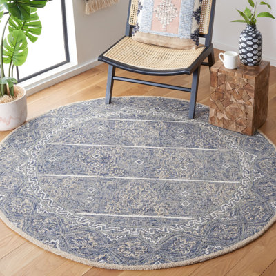 Deyoung Hand Tufted Wool Geometric Rug