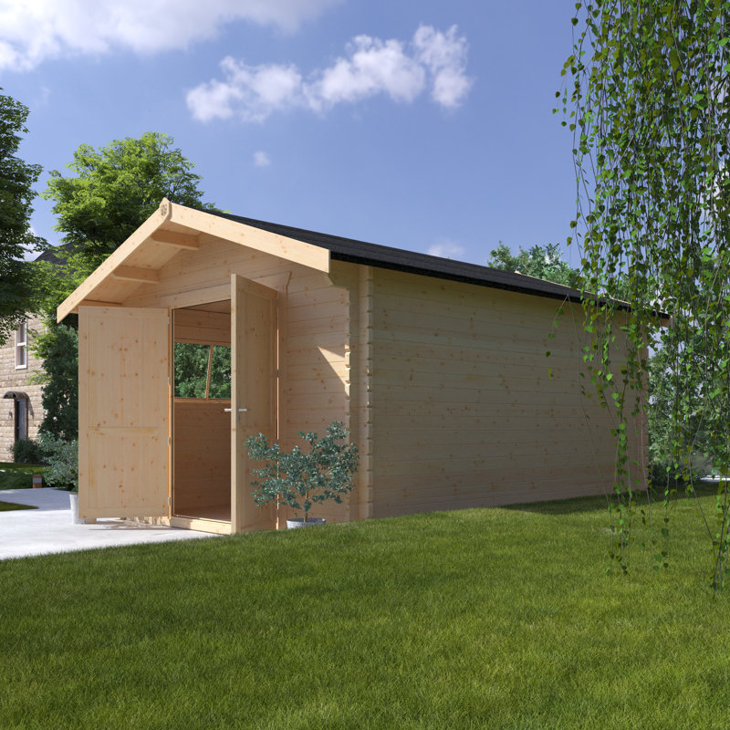The Rayner Tongue & Groove Log Cabin 14x12w