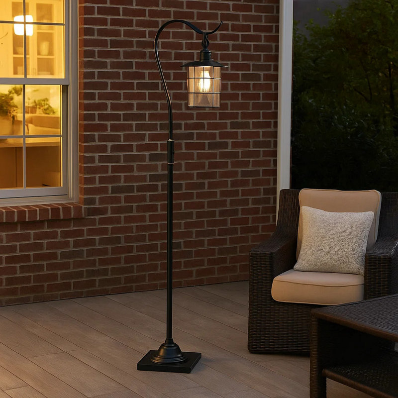 Lampe sur pied arquée 59,5 po Moultrie, Bronze foncé