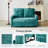 Loveseat, Pull-Out Sofa Bed With Adjustable Backrest And Two Cup Holders-106403383