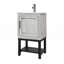 Petit meuble-lavabo de 20 po avec lavabo et robinet d'eau chaude et froide-918051102