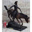 Frederic Remington ARIZONA COWBOY Bronze Sculpture Statue Western Americana 22" x 26"